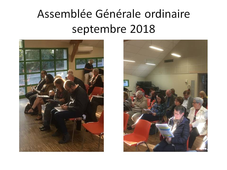 Septembre 2018, Assemblée Générale ordinaire 