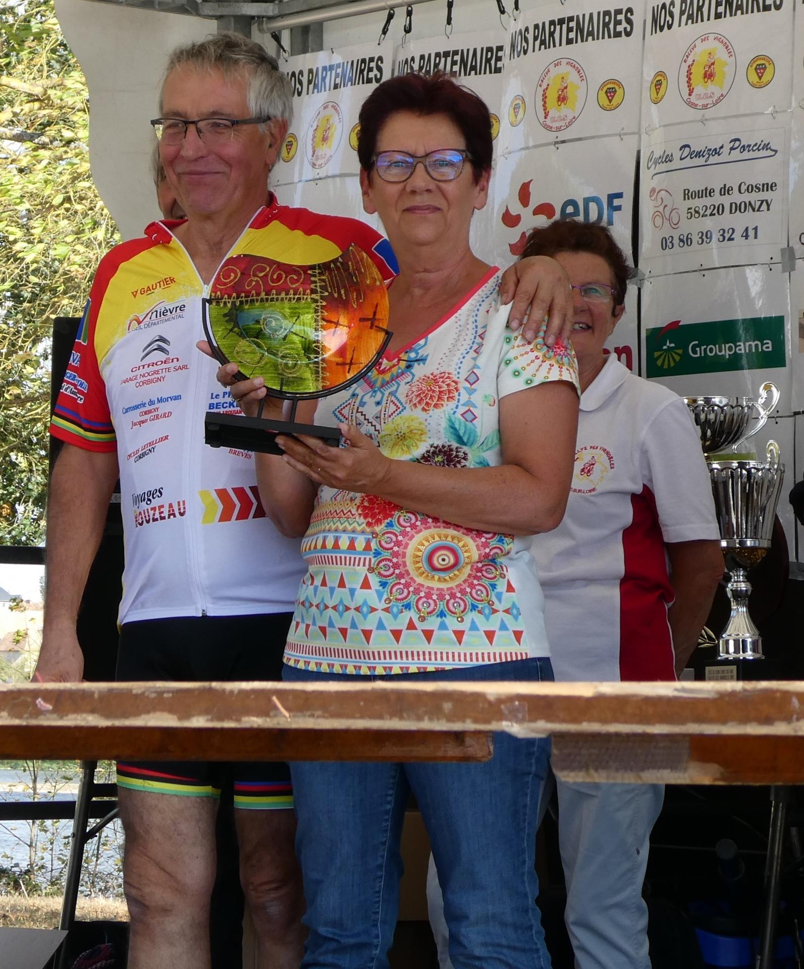 Octobre 2018 Rallye des Vignobles remise du  trophée Trajectoires  